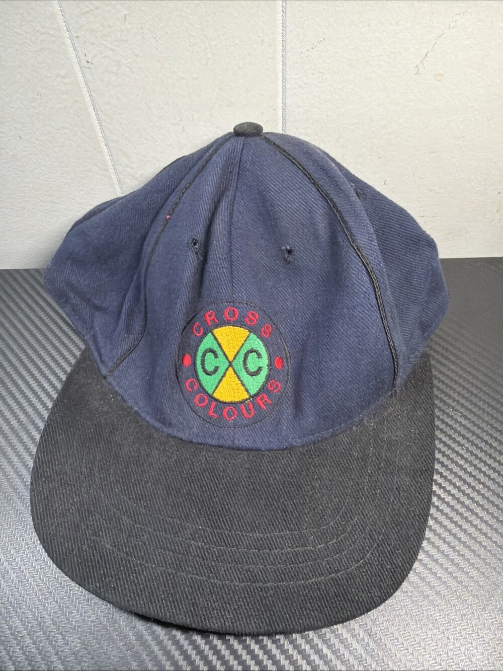 Vintage Cross Colours Cap Snap Back Rare (Early Product, 1990s) R2